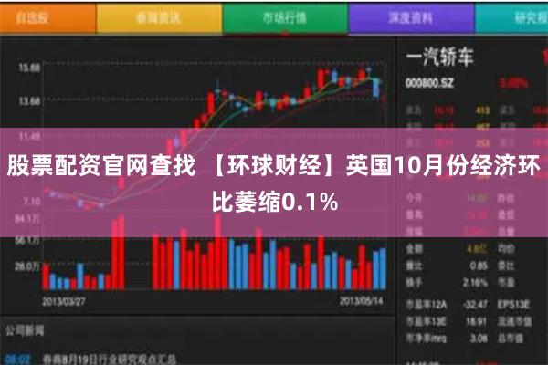 股票配资官网查找 【环球财经】英国10月份经济环比萎缩0.1%