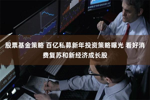 股票基金策略 百亿私募新年投资策略曝光 看好消费复苏和新经济成长股