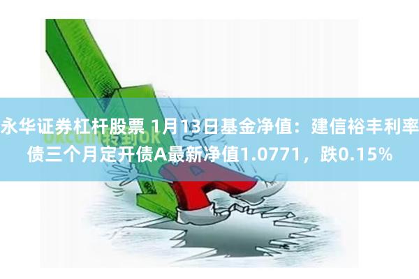 永华证券杠杆股票 1月13日基金净值：建信裕丰利率债三个月定