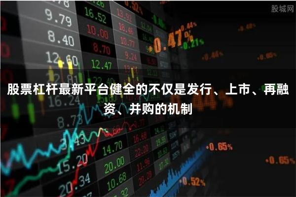 股票杠杆最新平台健全的不仅是发行、上市、再融资、并购的机制