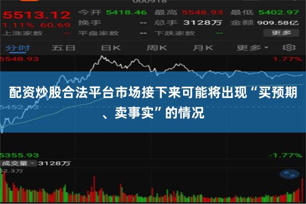 配资炒股合法平台市场接下来可能将出现“买预期、卖事实”的情况